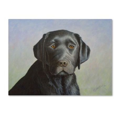Robert Wavra 'Black Labrador Retriever' Canvas Art,24x32